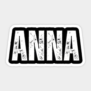 Anna Name Gift Birthday Holiday Anniversary Sticker